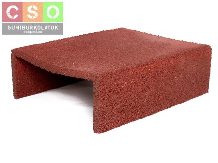 U Homokozó gumiprofil vörös 500x400x150mm