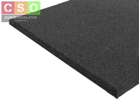 II. osztályú 20x500x500mm fekete gumilap