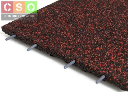 II.osztályú 30x1000x1000mm szórt vörös esésvédő gumilap