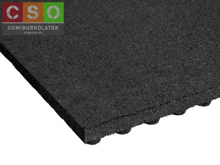 II. osztályú 40x500x500mm fekete esésvédő gumilap
